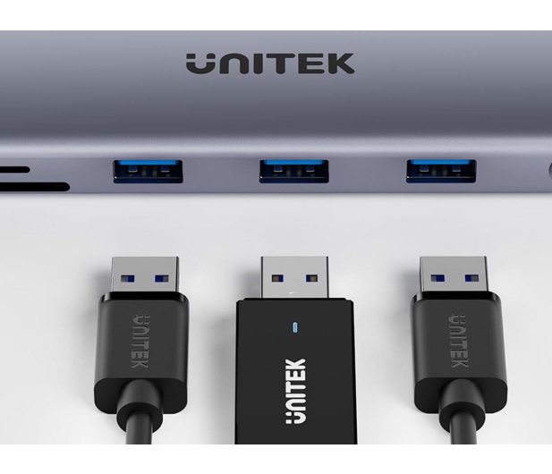 Unitek Hub USB-C 11w1 z obsługą dwóch monitorów - 1540411 - zdjęcie 8